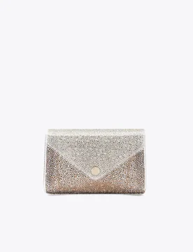 Embellished Chain Strap Clutch Bag Medium Brown female - Carvela - FashionsVida