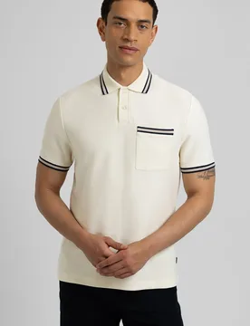 Tolworth Mens Textured Polo Shirt - Steel & Jelly - FashionsVida