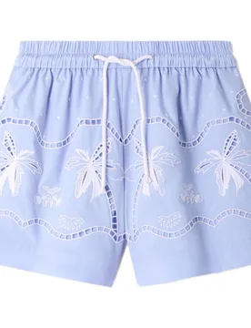 Short de mujer ancho bordado 100% algodón - sandro - FashionsVida
