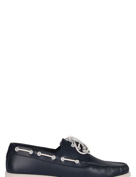 CELINE BATEAU LEATHER BOAT SHOES