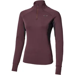 Felpa Con Mezza Zip Active Warmalite Raisin S