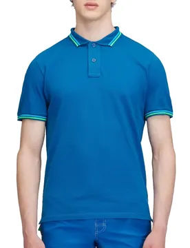 Polo A Maniche Corte Brice Cotton Piqué With Tricolour Details Cosmo 01 XL