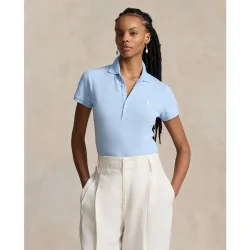 Polo de mujer de algodón elástico