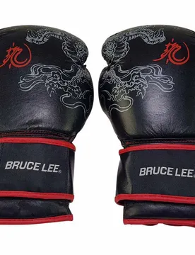 Gants De Combat Bruce Lee Dragon Black / Red 16 oz