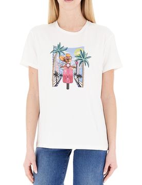 T-shirt con strass LIU JEANS BIANCO S