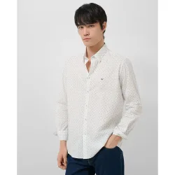 Camisa sport de hombre regular fit estampado geométrico