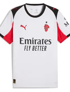 T-shirt à Manches Courtes Loin Ac Milan 25/26 Replica White / For All Time Red XS