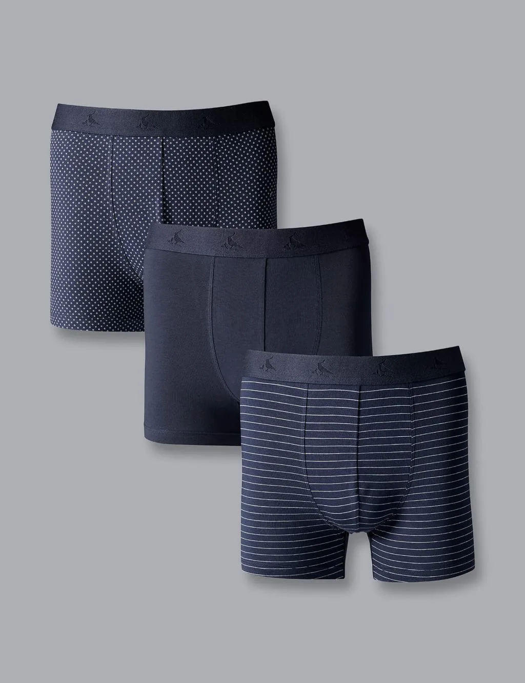 Pack Cotton Rich Jersey Assorted Boxers Multi male - Charles Tyrwhitt - FashionsVida