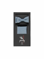 Set Fliege und Stecktuch PAXTON hellblau herren