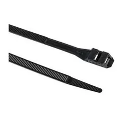 Double Locking Clamp 100 Units Black 9 x 350 mm unisex