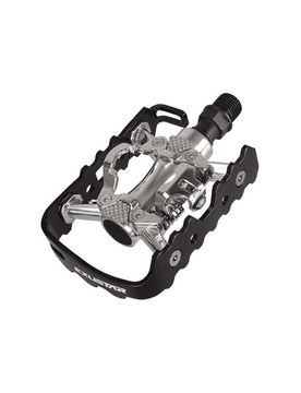 Pedali MTB E PM 818-03 doppio uso Flat + SPD