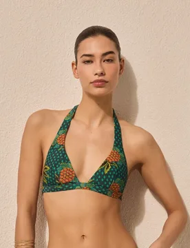 Top de bikini estampado de mujer - Énfasis - FashionsVida