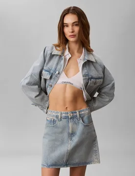 Falda mujer vaquera con logo - Calvin Klein Jeans - FashionsVida