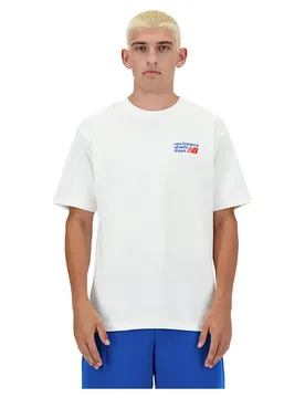 T-shirt à Manches Courtes Athletics Premium Logo Sea Salt L
