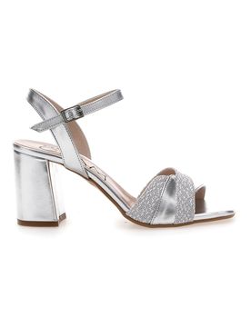 Sandali Argento con Tacco Comodo e Punta Squadrata PITTARELO GLAM 5548 38