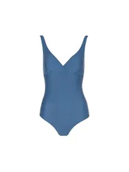 Damen Badeanzug V-Neck dunkelblau 40 W