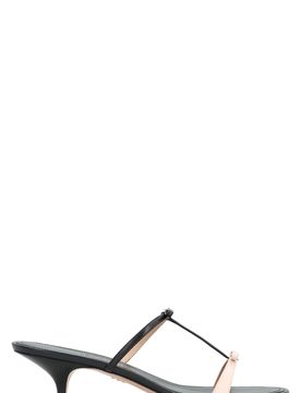 FERRAGAMO Mini Bow Leather Mules