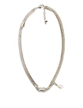 Collana Teschio Con Cristalli
