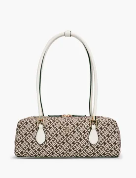 Grace Jacquard Shoulder Bag Brown Mix female - Tommy hilfiger - FashionsVida
