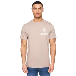 Henstamp Mens T-Shirt - Beige - Size Small