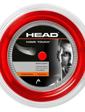 Hawk Touch 120 M Tennis Reel String Red 1.20 mm - Head Racket - FashionsVida