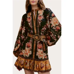 Vestido corto de algodón
