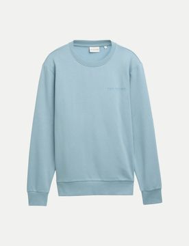 Regular-Fit Sweatshirt mit Logo Blau M
