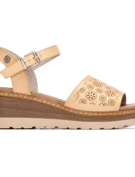 Sandali Con Zeppa 175162 Beige EU 40