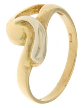 Anello Donna Oro Giallo Bianco GL100952