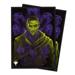 MTG Duskmourn Deck Protector Sleeves featuring Kaito, Bane of Nightmares (Double Exposure Alt) (100)