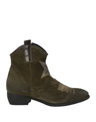 Stiefelette Damen Militärgrün 37 Damen