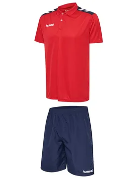 Ensemble à Manches Courtes Academy True Red 2XL Homme - Hummel - FashionsVida