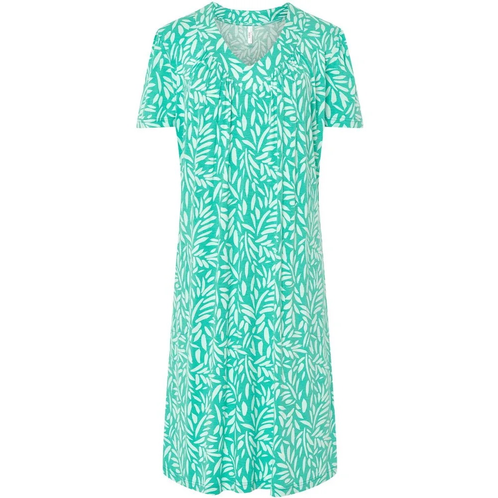 Vestido de playa de manga corta estampado - Lohe - FashionsVida