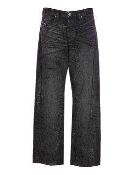 Diesel Pantaloni D-macro neri