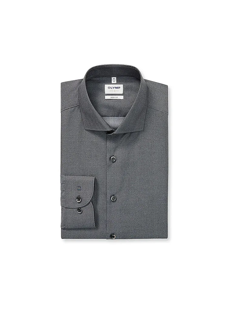 Hemd Slim Fit grau 37 herren - OLYMP LEVEL FIVE - FashionsVida