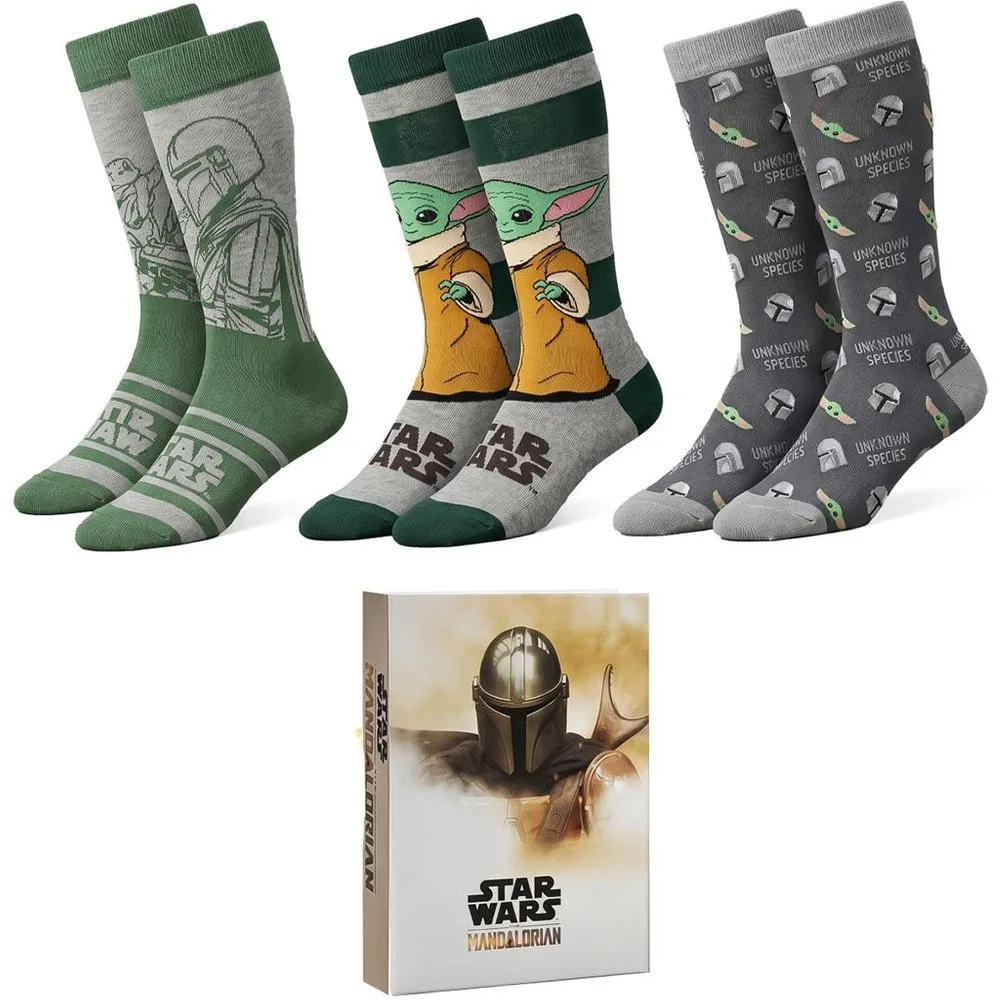 Calcetines caja 3 piezas Grogu Star Wars The Mandalorian - Cerdá - FashionsVida