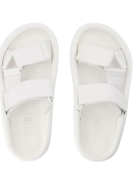 MM6 White Leather Sandals - MM6 - FashionsVida