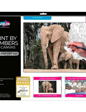 Artigianato Paint By Numbers Elephants