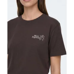 Camiseta básica de mujer con estampado
