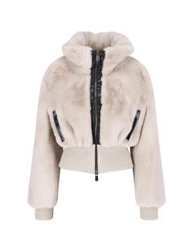 Women's Cropped Utility Jacket with Textured Finish