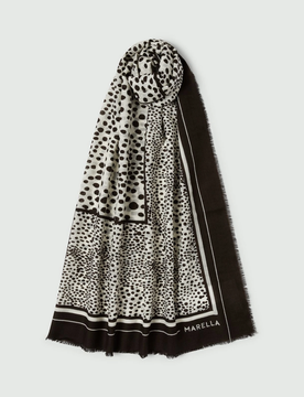 Foulard a fantasia donna panna