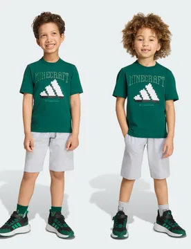 SET DI T-SHIRT MINECRAFT 4-5A Collegiate Green - Adidas - FashionsVida