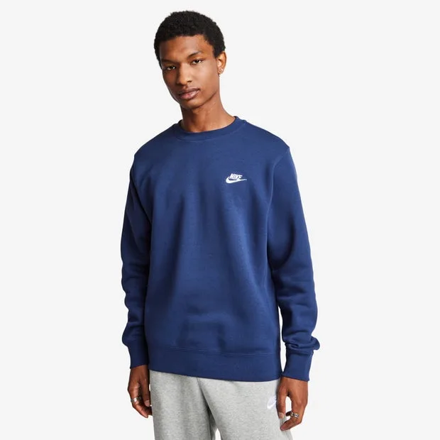Club Men Sweatshirts - Navy - Size - Navy - Size: Small - Nike - FashionsVida
