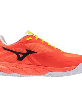 Wave Enforce Court 2 Shoes Lava Orange / Black Oyster / Yello UK 7.5 - Mizuno - FashionsVida