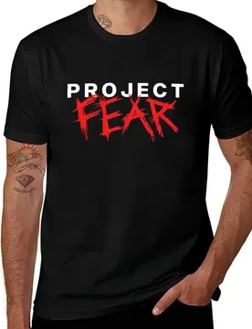 Custom Fear Project black plain print t-shirt FEAR cotton cotton T-Shirt funny for t shirt Merch t man PROJECT shirts package - Aliexpress - FashionsVida