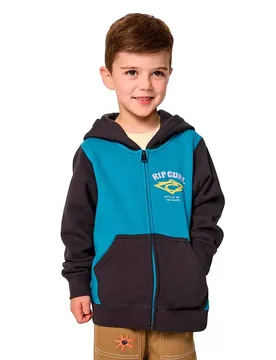 Felpa Con Zip Wave Dayz Fleece Storm Blue 12-24 Mesi