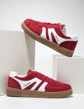 Par de zapatos casuales multifuncionales de mujer para primavera/otoño, con cordones, puntera redonda, suela de goma, para patineta, en colores negro - Shein - FashionsVida