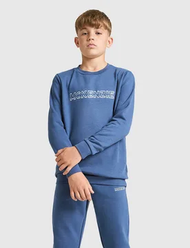 Dual Crew Tracksuit Junior, Blau - unisex - Size: 13-15Y - McKenzie - FashionsVida