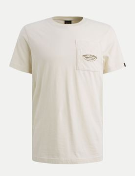 T-Shirt mit Brusttasche Weiß L
