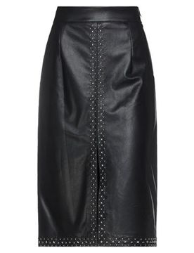 Falda midi Mujer Negro 36 Mujer